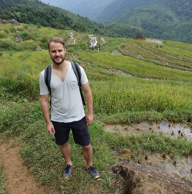 View from plateau in Mai Chau Valley