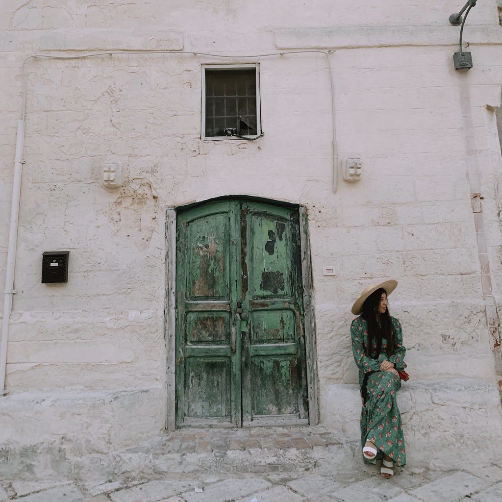 Green Door in Matera