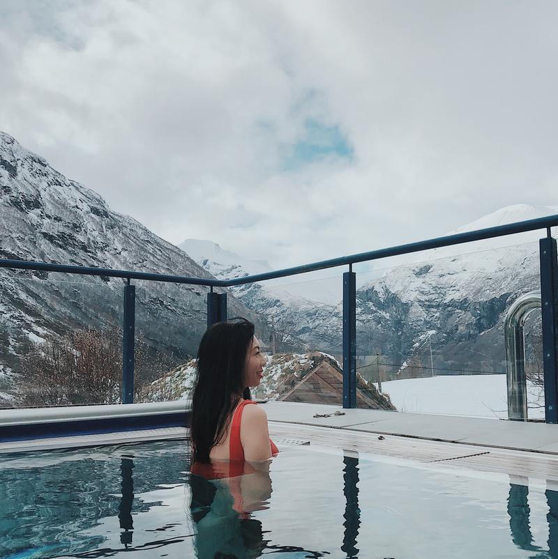 Rooftop Pool at Union Geiranger Hotel Norway