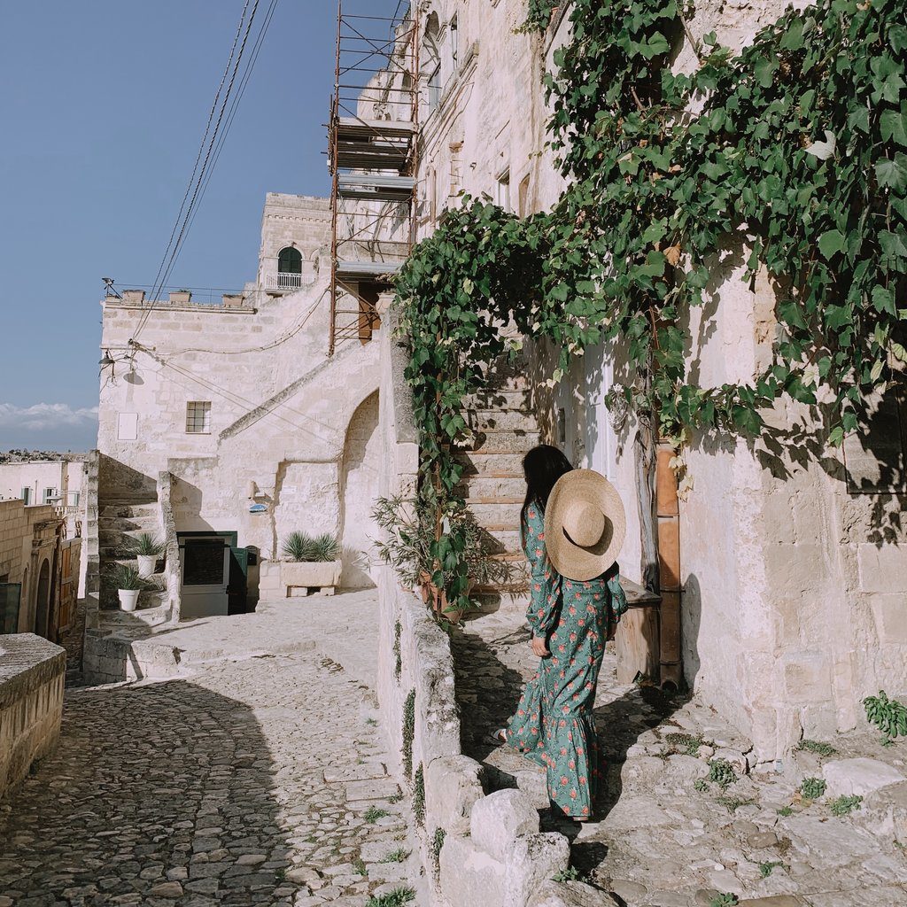 Walking through Matera Italy